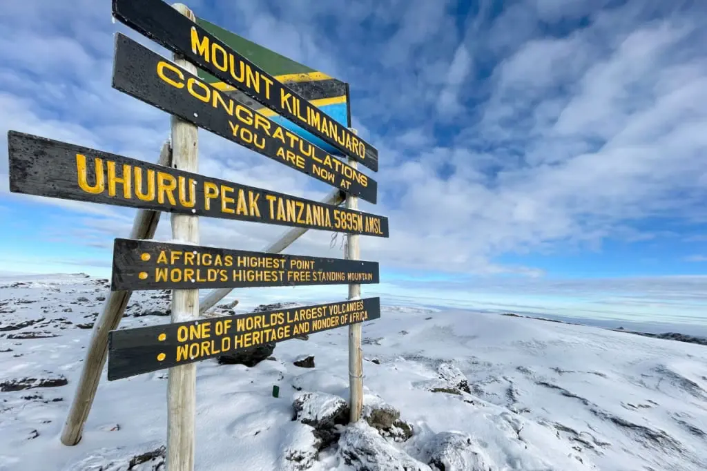 Uhuru Peak summit